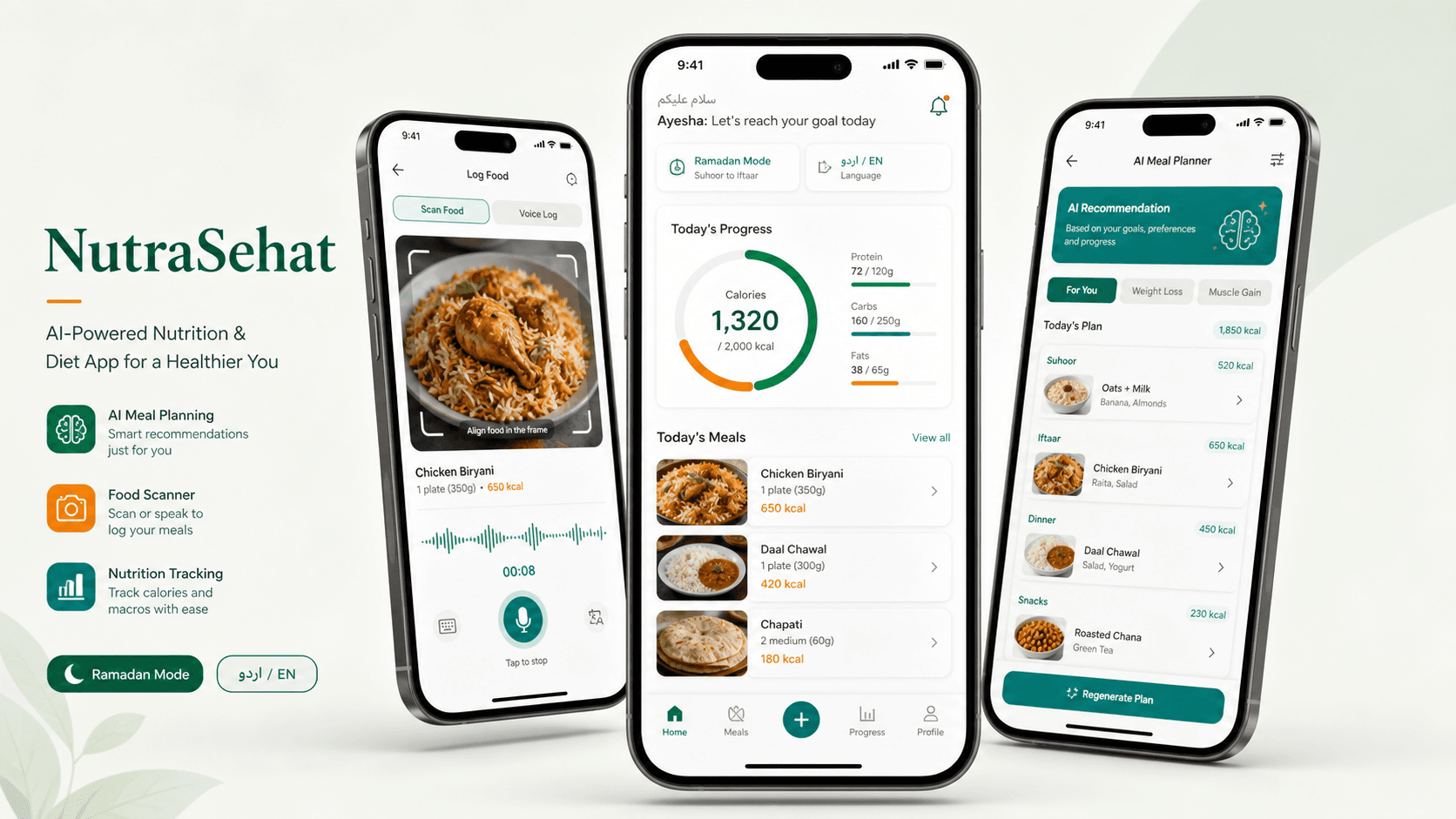 AI-powered Pakistani nutrition platform